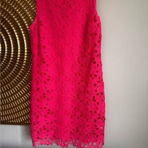 Vibrant Pink Lace Dress
